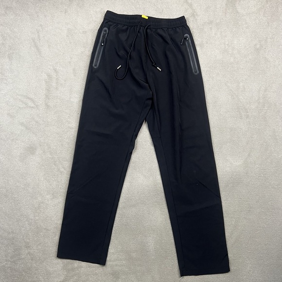 Outdoorsports Mens Track Pants Size M Black Zipper Pocket Hiking Athletic Jogger — photo 2